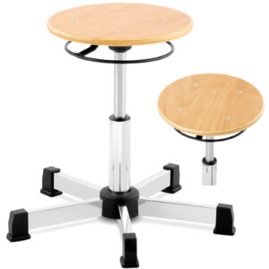 Taboret krzesło robocze warsztatowe ze sklejki CHROM do 120 kg 350-485 mm 6 Taboret krzesło robocze warsztatowe ze sklejki CHROM do 120 kg 350-485 mm - obrazek 1