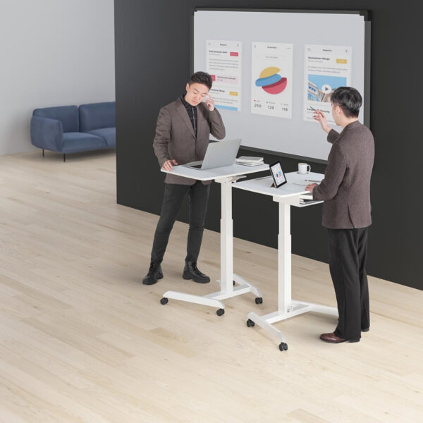 Stolik stojak pod laptopa odchylany regulowany z półką 80 x 56 cm 760 - 1130 mm 7 10260362 5