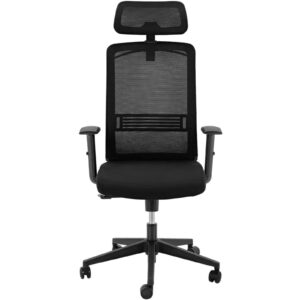 Krzesło fotel biurowy ergonomiczny z oparciem siatkowym zagłówkiem i wieszakiem wys. 40-50 cm 12 Krzesło fotel biurowy ergonomiczny z oparciem siatkowym zagłówkiem i wieszakiem wys. 40-50 cm - obrazek 6