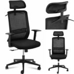 10260376 krzeslo fotel biurowy ergonomiczny z oparciem siatkowym zaglowkiem i wieszakiem wys 4050 cm ean 4062859131287 hurtownia sklep