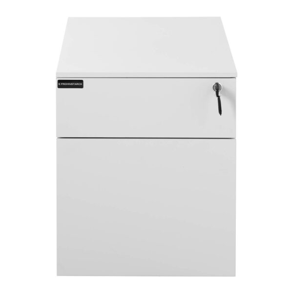 Kontenerek szafka metalowa pod biurko 2 szuflady na klucz 42 x 57 x 50 cm 1 10260384 1