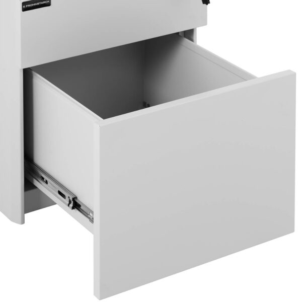 Kontenerek szafka metalowa pod biurko 2 szuflady na klucz 42 x 57 x 50 cm 2 10260384 2