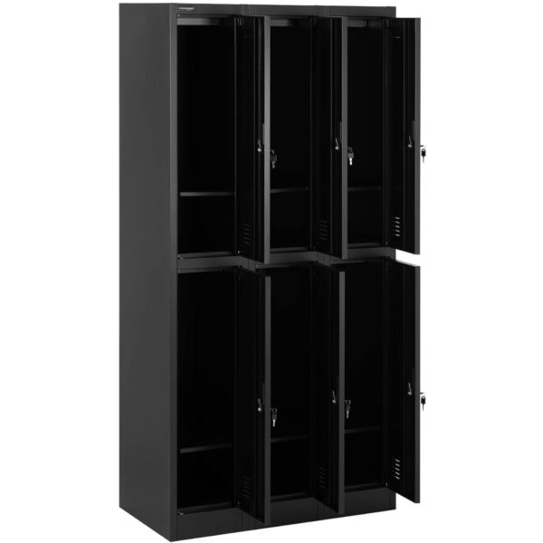 Szafa skrytkowa metalowa socjalna zamykana na klucz - 6 skrytek 4 10260391 4