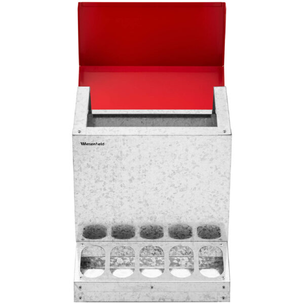 Karmidło karmnik dla kur drobiu zsypowy automatyczny 12 kg 10 otworów 5 10280035 5