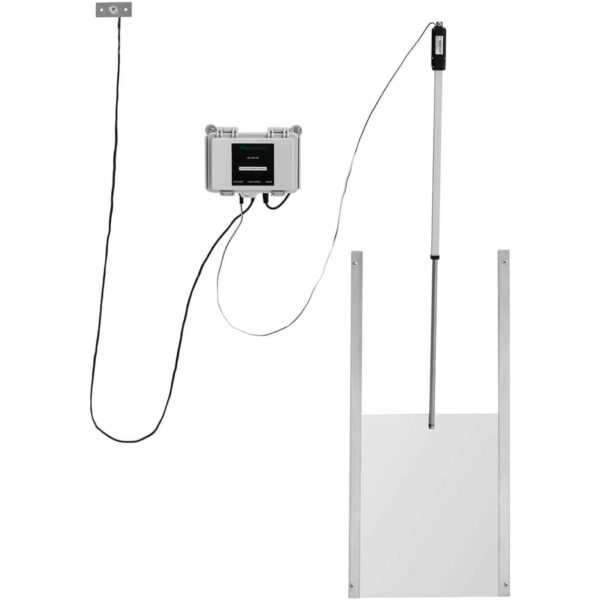 Automatyczna klapa drzwi do kurnika z czujnikiem światła i blokowaniem 12 V LCD 5 10280181 5