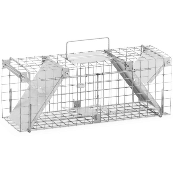 Żywołapka pułapka na kuny szczury gryzonie dwustronna 50 x 20 x 17 cm oczka 25 x 25 mm 1 10280321 1