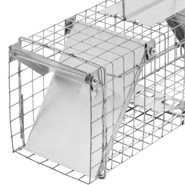 Żywołapka pułapka na kuny szczury gryzonie dwustronna 50 x 20 x 17 cm oczka 25 x 25 mm 2 10280321 2