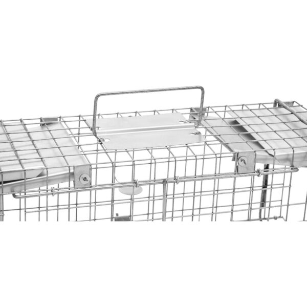 Żywołapka pułapka na kuny szczury gryzonie dwustronna 50 x 20 x 17 cm oczka 25 x 25 mm 3 10280321 3