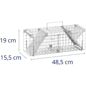 Żywołapka pułapka na kuny szczury gryzonie dwustronna 50 x 20 x 17 cm oczka 25 x 25 mm 13 Żywołapka pułapka na kuny szczury gryzonie dwustronna 50 x 20 x 17 cm oczka 25 x 25 mm - obrazek 7