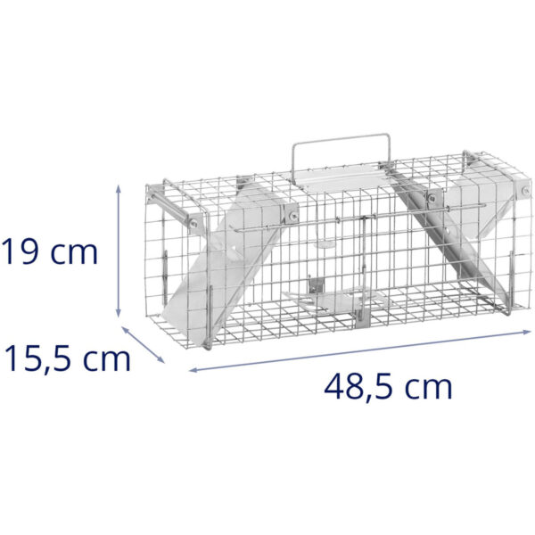 Żywołapka pułapka na kuny szczury gryzonie dwustronna 50 x 20 x 17 cm oczka 25 x 25 mm 6 10280321 6