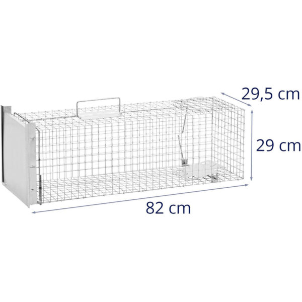 Żywołapka pułapka na kuny szczury i inne zwierzęta 82 x 26 x 26 cm oczka 25 x 25 mm 5 10280322 5