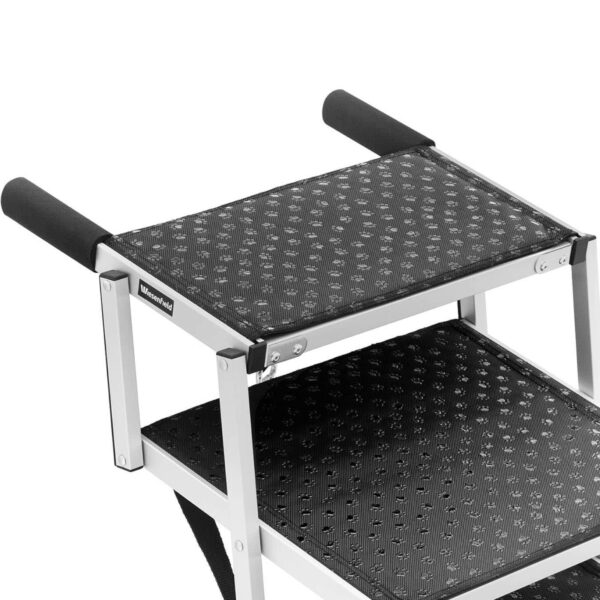 Schody dla psa do samochodu składane aluminiowe wys. 81 cm do 68 kg - 5 stopni 2 10280387 2