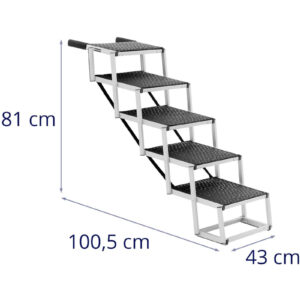 Schody dla psa do samochodu składane aluminiowe wys. 81 cm do 68 kg - 5 stopni 13 Schody dla psa do samochodu składane aluminiowe wys. 81 cm do 68 kg - 5 stopni - obrazek 7