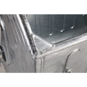 Metalowy kontener na odpady śmieci popiół ogniotrwały 1100L EU 17 Metalowy kontener na odpady śmieci popiół ogniotrwały 1100L EU - obrazek 9