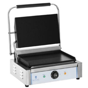 Kontakt grill kontaktowy dwustronny gładki PANINI 2200W 230V Royal Catering 7 Kontakt grill kontaktowy dwustronny gładki PANINI 2200W 230V Royal Catering - obrazek 3