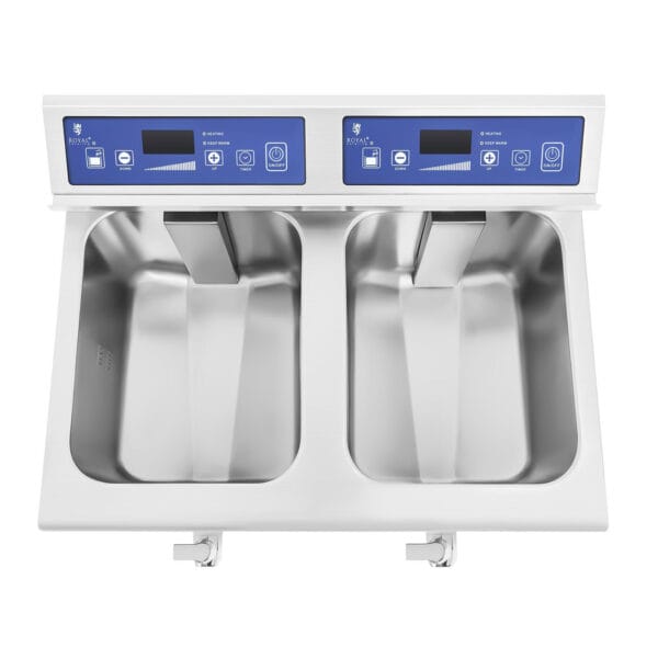Frytownica frytkownica podwójna indukcyjna 7000W 230V Royal Catering 2x 10L 7 1343 6