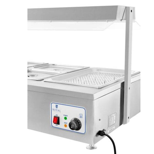 Bemar wodny podgrzewacz wolnostojący z kranem 6 x GN 150mm 55L Royal Catering 4 1381 4