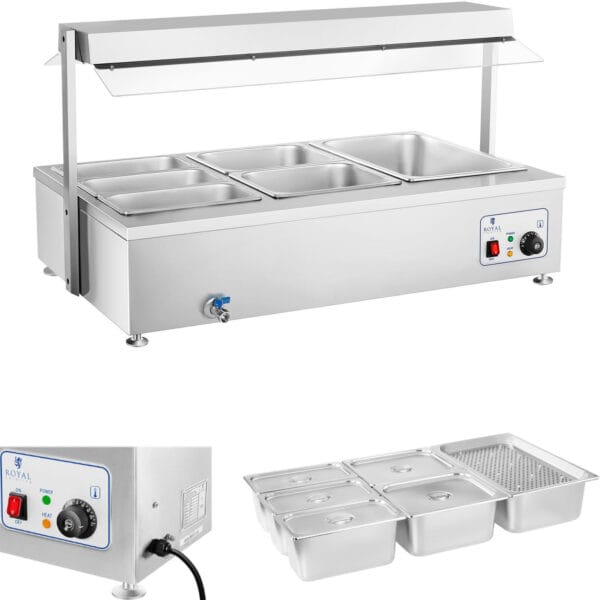 1381-bemar-wodny-podgrzewacz-wolnostojacy-z-kranem-6x-gn-150mm-55l-royal-catering 1381 bemar wodny podgrzewacz wolnostojacy z kranem 6x gn 150mm 55l royal catering