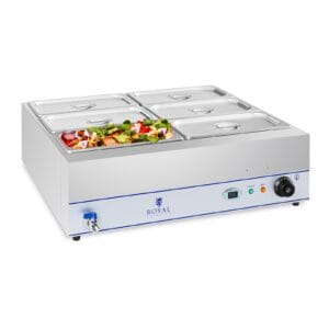 Bemar podgrzewacz wodny z kranem 6 x GN 1/3 2000W 230V Royal Catering 10 Bemar podgrzewacz wodny z kranem 6 x GN 1/3 2000W 230V Royal Catering - obrazek 2