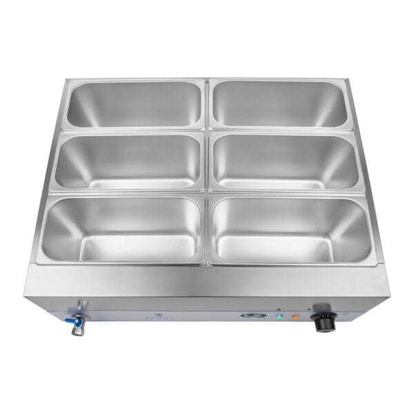 Bemar podgrzewacz wodny z kranem 6 x GN 1/3 2000W 230V Royal Catering 5 1387 5