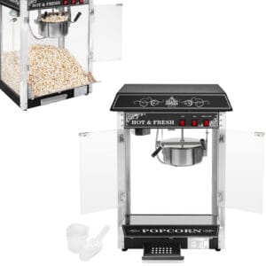Profesjonalna wydajna maszyna do popcornu nastawna 230V 1.6kW czarna 11 Profesjonalna wydajna maszyna do popcornu nastawna 230V 1.6kW czarna - obrazek 2