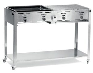 Grill gazowy ""Master Quattro"" 4 palniki 22kW mobilny - Hendi 154908 1 Grill gazowy ""Master Quattro"" 4 palniki 22kW mobilny - Hendi 154908 - obrazek 1