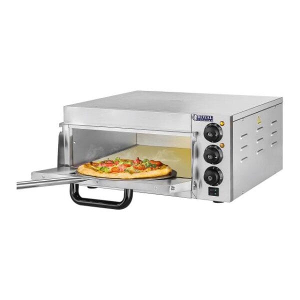 Piec do pizzy 1x40cm jednokomorowy 2000W 230V Timer 120min Royal Catering 7 1570 1