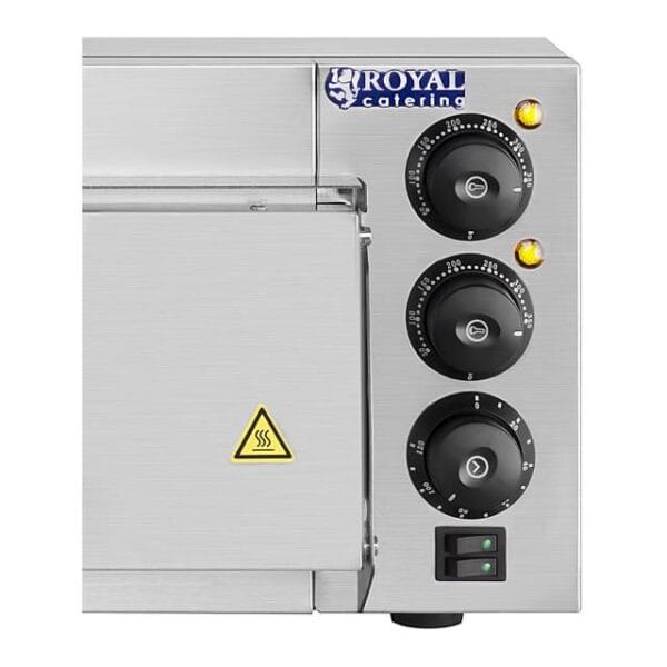 Piec do pizzy 1x40cm jednokomorowy 2000W 230V Timer 120min Royal Catering 5 1570 6