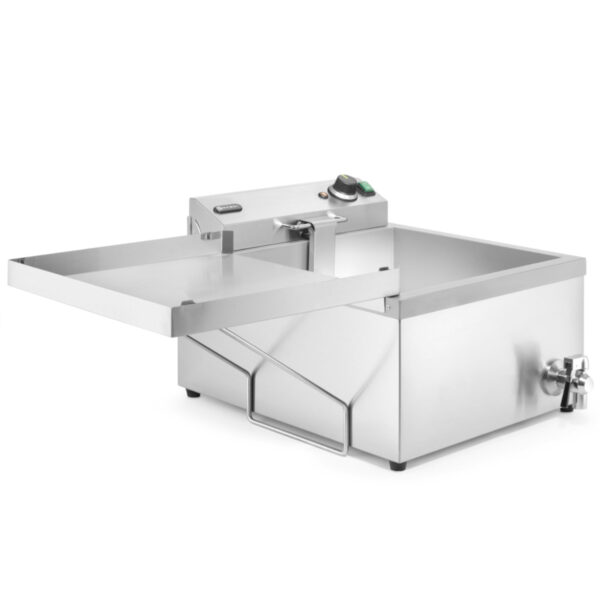 Smażalnik frytownica maszyna do smażenia pączków ryb z półką 12 l 3500 W - Hendi 205914 2 205914 2