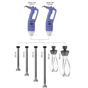 Ramię ubijające z rózgą trzepaczka do napędu miksera blendera Kitchen Line 350 / 500 dł. 250mm - Hendi 222263 3 Ramię ubijające z rózgą trzepaczka do napędu miksera blendera Kitchen Line 350 / 500 dł. 250mm - Hendi 222263 - obrazek 2