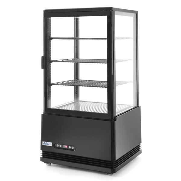 Witryna chłodnicza cukiernicza 3 półki 68L LED - czarna 1 233238 1