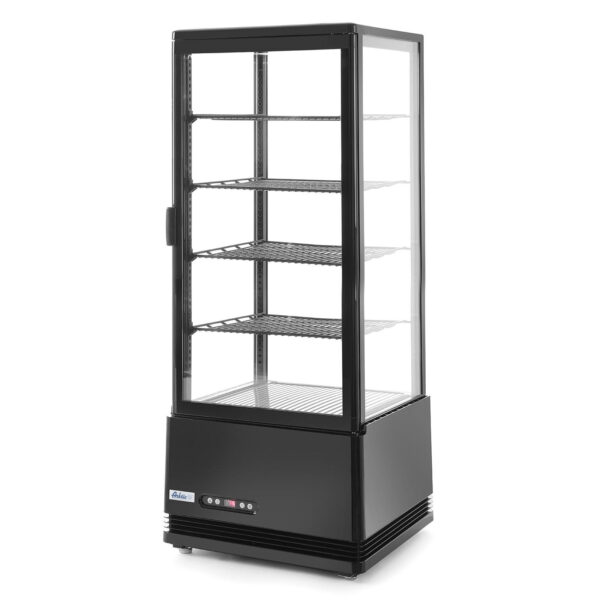 Witryna chłodnicza cukiernicza 4 półki 98L LED - czarna 1 233269 1