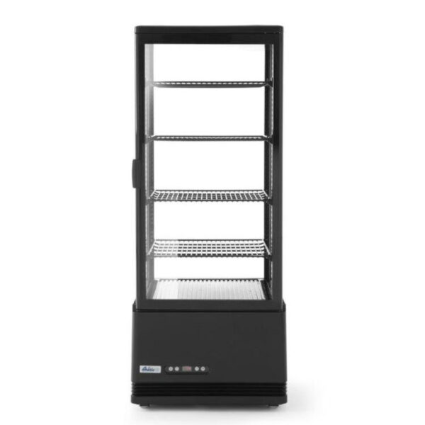 Witryna chłodnicza cukiernicza 4 półki 98L LED - czarna 2 233269 2