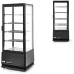 233269 hendi witryna chlodnicza cukiernicza 4 polki 98l led czarna dystrybutor
