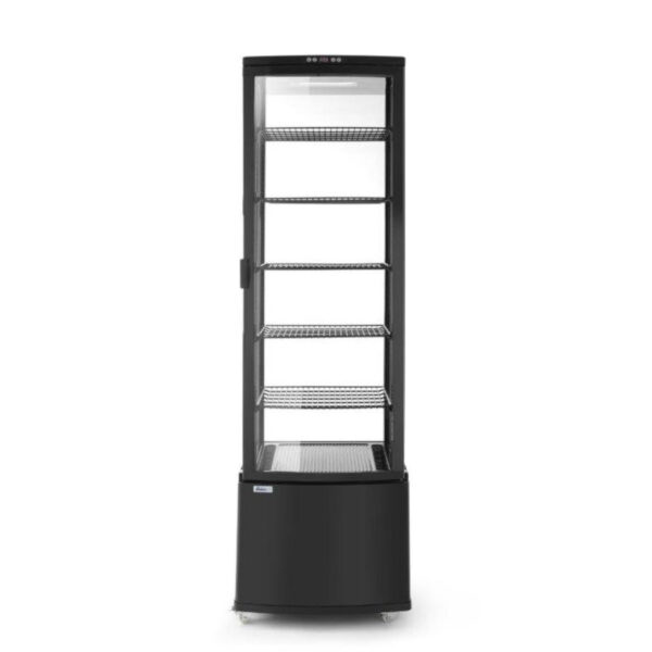 Witryna chłodnicza cukiernicza na kółkach 5 półek 280L LED - czarna 2 233290 2