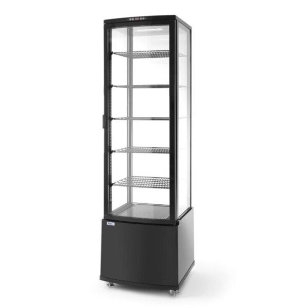 Witryna chłodnicza cukiernicza na kółkach 5 półek 280L LED - czarna 3 233290 3