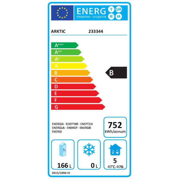 Stół chłodniczy Kitchen Line z blatem roboczym szer. 120cm -2/+8deg C - Hendi 233344 3 233344 eei b