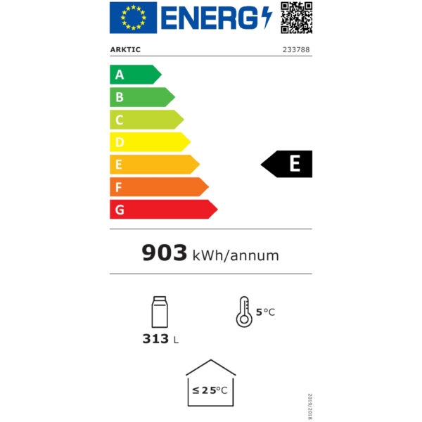 Witryna szafa chłodnicza z podświetlanym panelem reklamowym 360L 2 233788 eei e