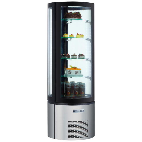 Witryna chłodnicza cukiernicza okrągła 4 półki LED 360L 1 233832 1