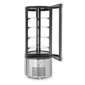 Witryna chłodnicza cukiernicza okrągła 4 półki LED 360L 8 Witryna chłodnicza cukiernicza okrągła 4 półki LED 360L - obrazek 4