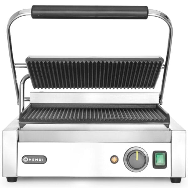 Kontakt grill kontaktowy PANINI ryflowany 2200W - Hendi 263655 3 263655 4