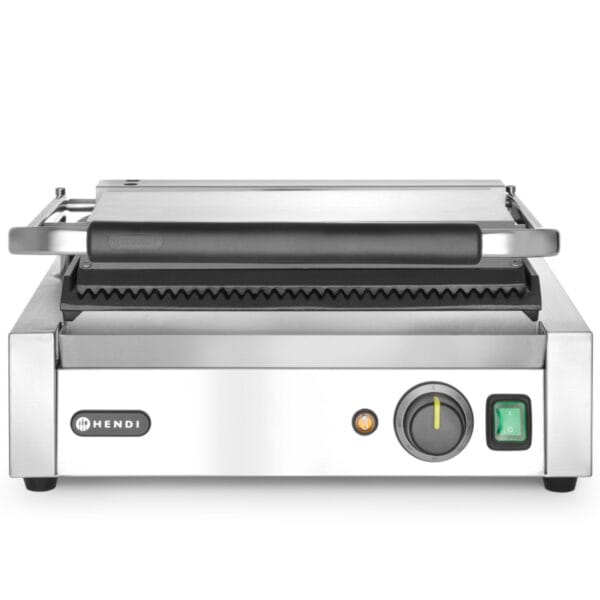 Kontakt grill kontaktowy PANINI ryflowany 2200W - Hendi 263655 4 263655 5