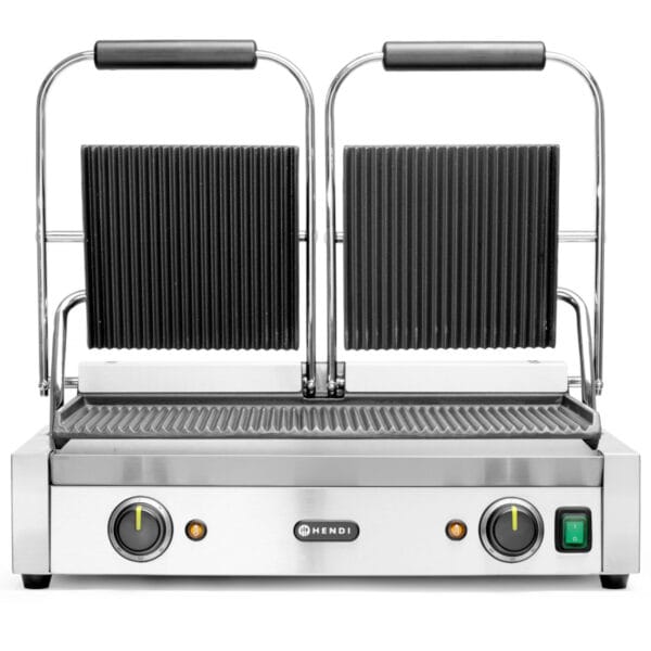 Kontakt grill kontaktowy ryflowany podwójny 3600W - Hendi 263709 2 263709 1