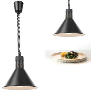 Lampa do podgrzewania potraw - wisząca stożkowa czarna śr. 275mm 250 W - Hendi 273845 2 Lampa do podgrzewania potraw - wisząca stożkowa czarna śr. 275mm 250 W - Hendi 273845 - obrazek 1