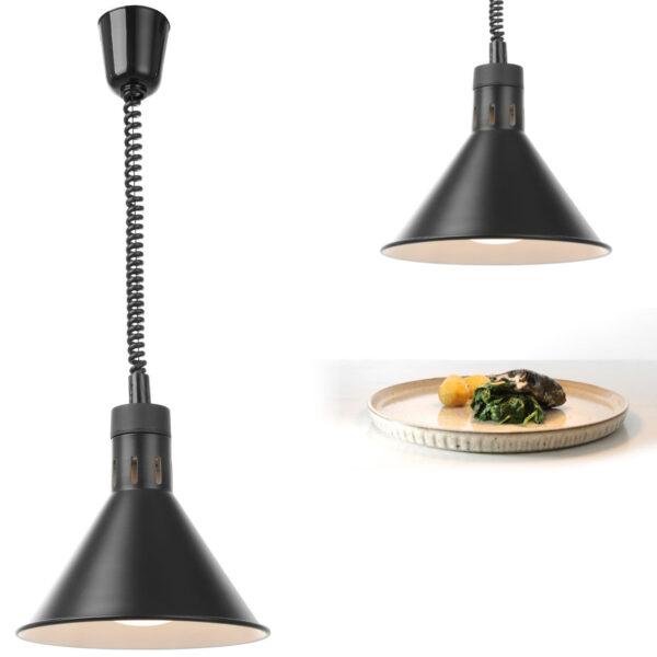 273845-lampa-do-podgrzewania-potraw-wiszaca-stozkowa-czarna-sr-275mm-250-w-hendi-273845-ean-8711369273845-hurtownia-zielona-gora 273845 lampa do podgrzewania potraw wiszaca stozkowa czarna sr 275mm 250 w hendi 273845 ean 8711369273845 hurtownia zielona gora