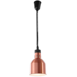Lampa do podgrzewania potraw - wisząca cylindryczna stożkowa miedziana 250W 4 Lampa do podgrzewania potraw - wisząca cylindryczna stożkowa miedziana 250W - obrazek 2