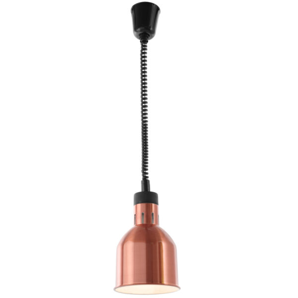 Lampa do podgrzewania potraw - wisząca cylindryczna stożkowa miedziana 250W 1 273890 1