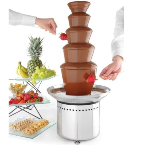Fontanna do czekolady fondue 5 poziomów stalowa 265 W - Hendi 274156 3 274156 3