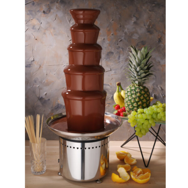 Fontanna do czekolady fondue 5 poziomów stalowa 265 W - Hendi 274156 4 274156 4