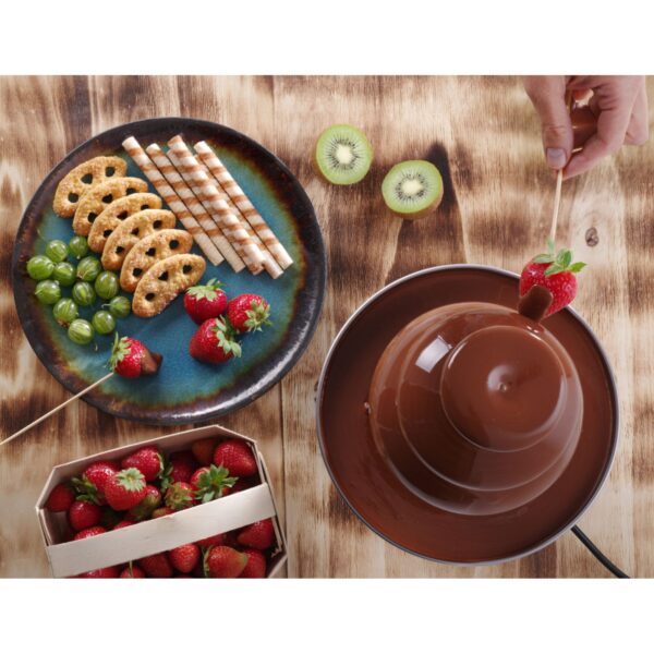 Fontanna do czekolady fondue 5 poziomów stalowa 265 W - Hendi 274156 6 274156 6
